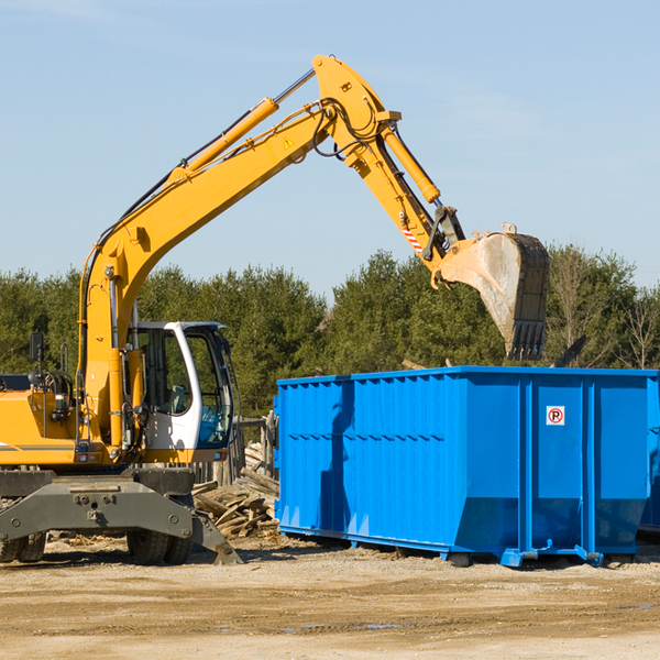 can i choose the location where the residential dumpster will be placed in Bluff Springs